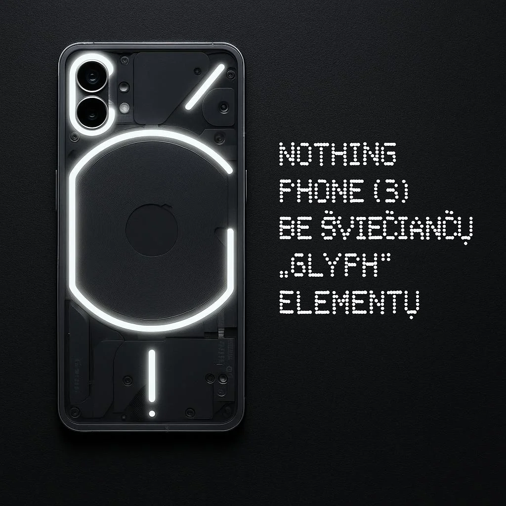 Nothing Phone 3 Be Glyph Sviesu Nugaros Paneles