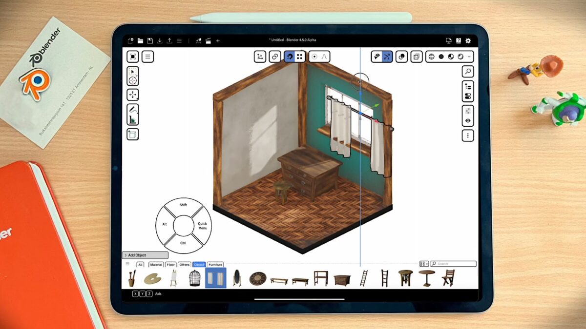 4866 Blender Atkeliauja į Ipad Pro Su Apple P