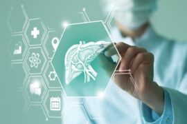 Telemedicine,and,human,liver,recovery,concept.,neutral,color,palette,,copy