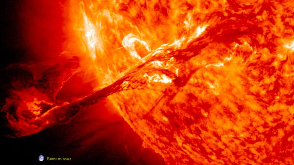 Milžiniškas Kanjonas Saulėje įspūdingas Astronomijos Reiškinys