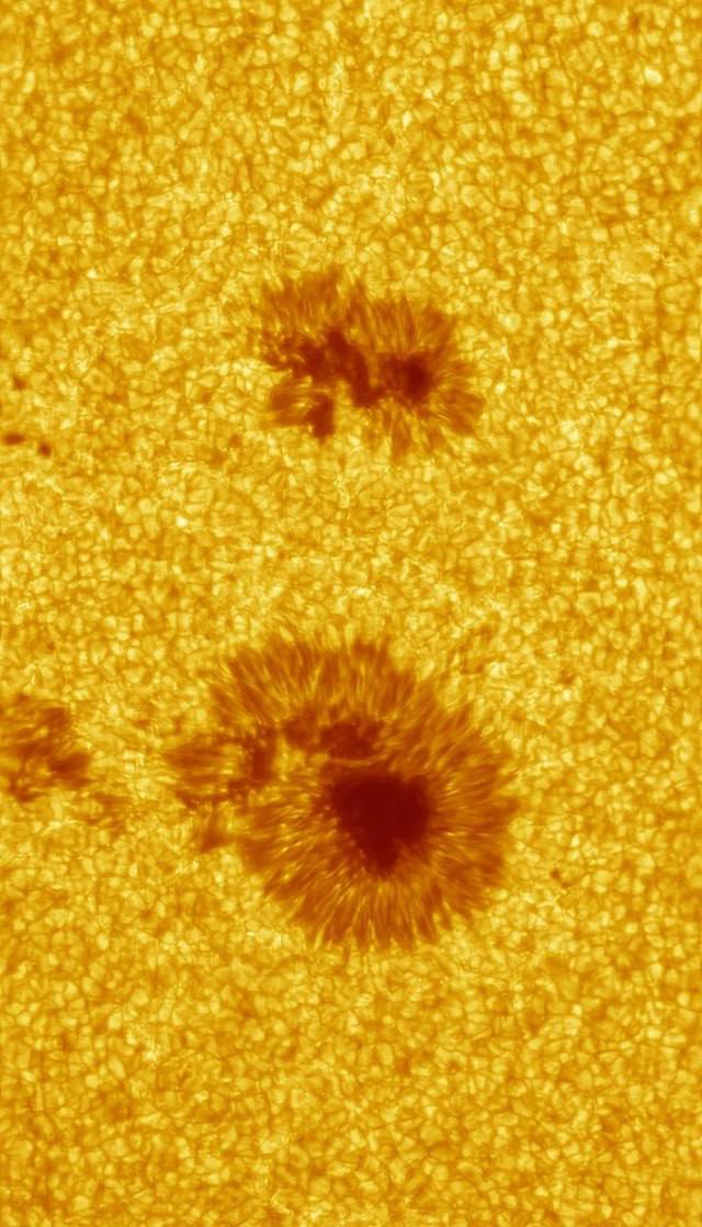 3953 Saulės Dėmės Išsamus Vaizdas Naudojant