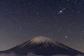 3982 Žvaigždėtas Dangus Virš Fudžio Kalno Japonijoje