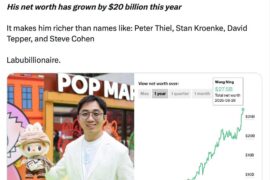 5241 Pop Mart įkūrėjas Van Ninas Tapo Vienu Turtingiausių Pasauly