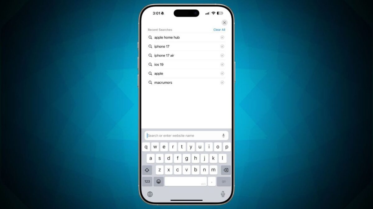 iOS 18.4 naujovė leidžia slėpti paieškos istoriją
