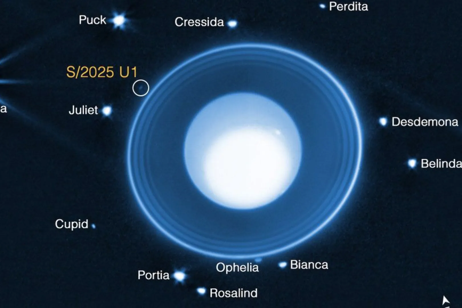 Atrastas Naujas Uraną Supantis Mėnulis