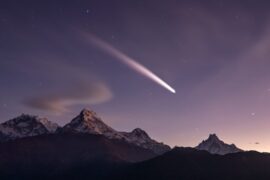 Įspūdingas Kometos C 2024 G3 (atlas) Pasirodymas Čilės Horizonte