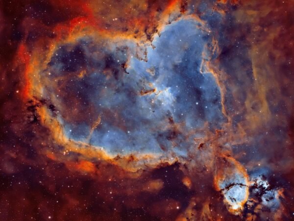 Širdies ūkas Ic 1805 Stebuklai Kosminės Dujos Ir žvaigždžių Gimimas
