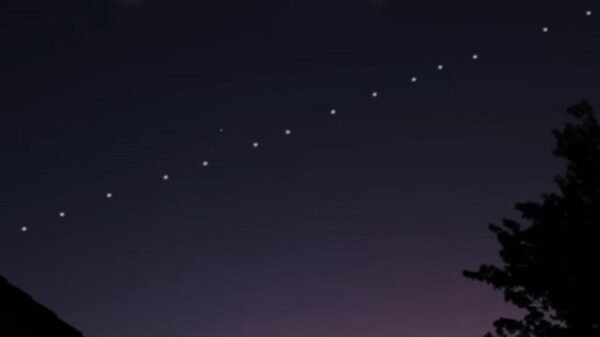 Starlink Palydovai Sužibėjo Niiagatos Danguje