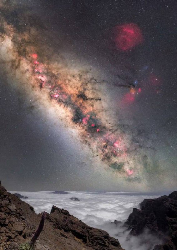 4094 Paukščių Takas Virš La Palmos Salos Debesų