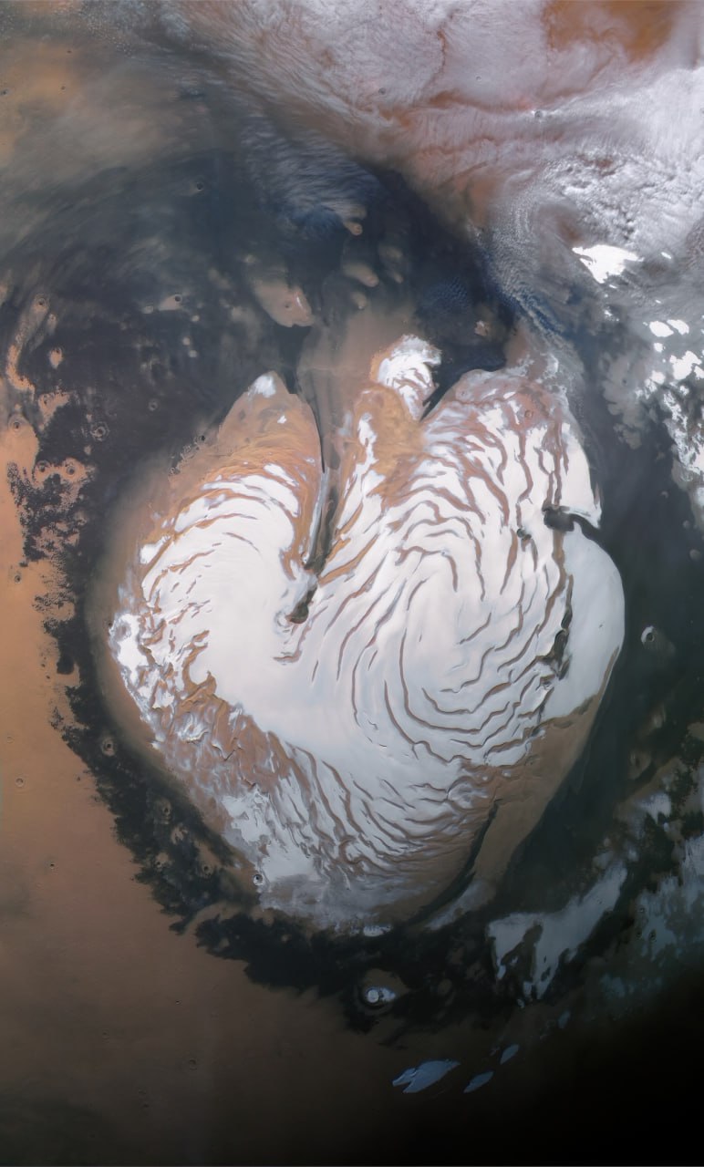 4108 Mars Express Atskleidžia Marso šiaurės Ašigalio Paslaptis