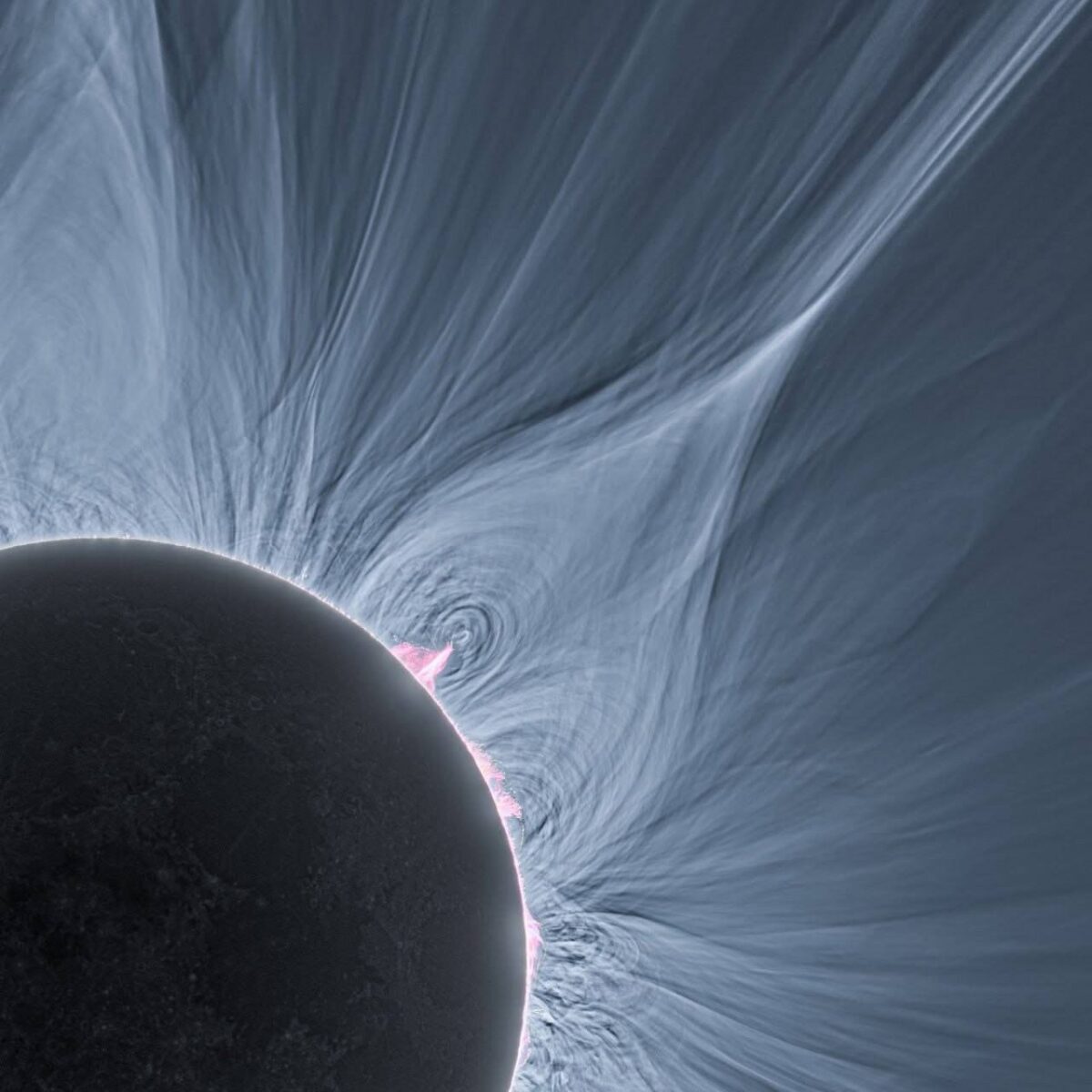 Saulės vainiko stebėjimas per visišką Saulės užtemimą