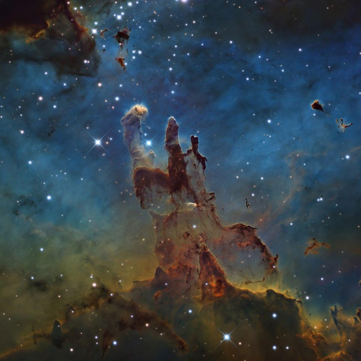 4199 Įspūdingas Kosmoso Vaizdas Stulpai Kūrybos Nuotraukoje