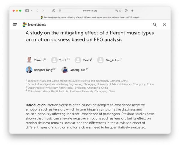 5280 Muzika Kaip Priemonė Prieš Pykinimą Kelionėje