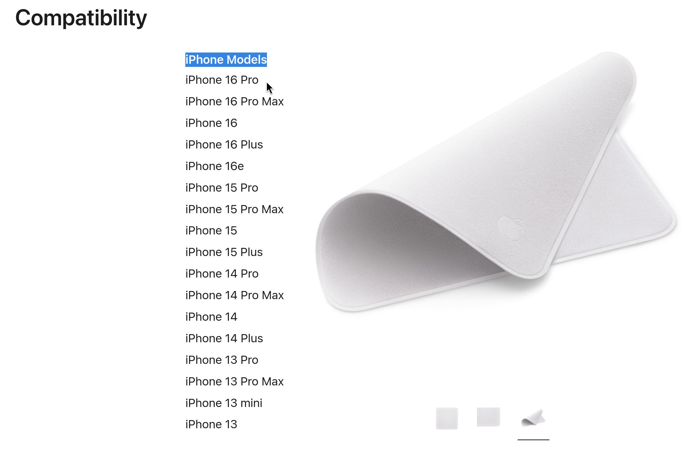 5298 Apple Poliravimo Servetėlė Vis Dar Nėra Suderinama Su Iphone