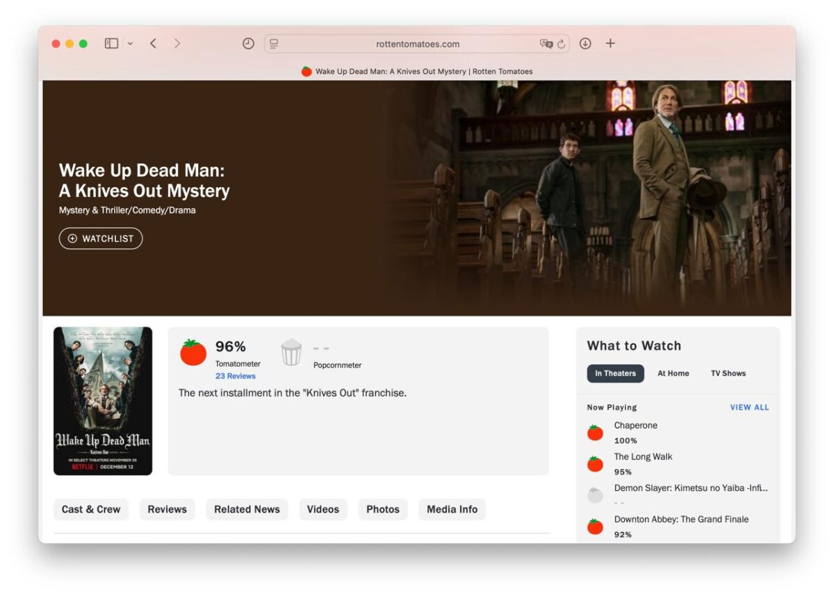 Naujas filmas „Ištraukti peilius“ pelnė kritikų pripažinimą