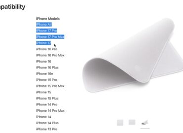 5318 Apple Poliravimo šluostė Sugrįžta Palaikydama Iphone 17 Seri