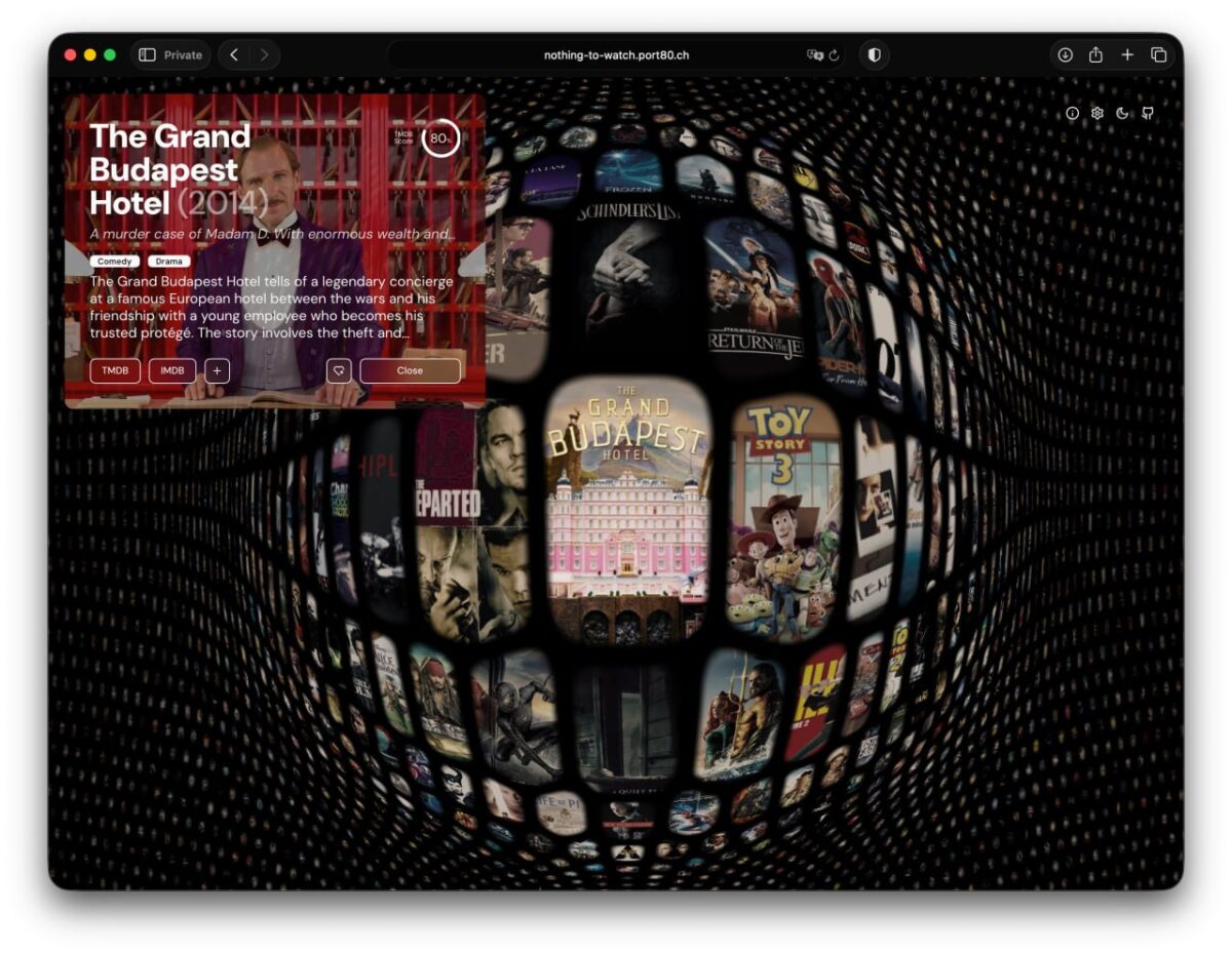 Nauja platforma Nothing to Watch palengvina filmų paiešką