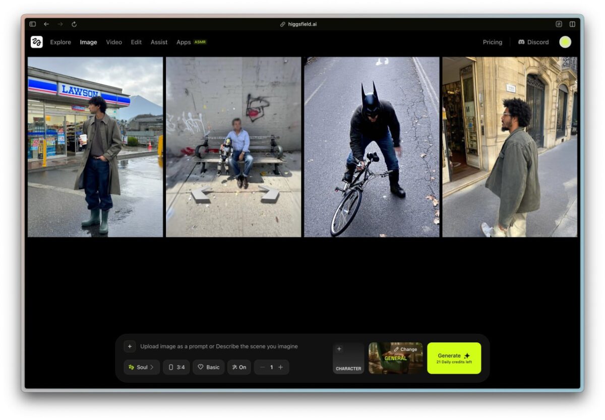 Higgsfield Soul: nauja nemokama įrankis realistiškiems vaizdams kurti