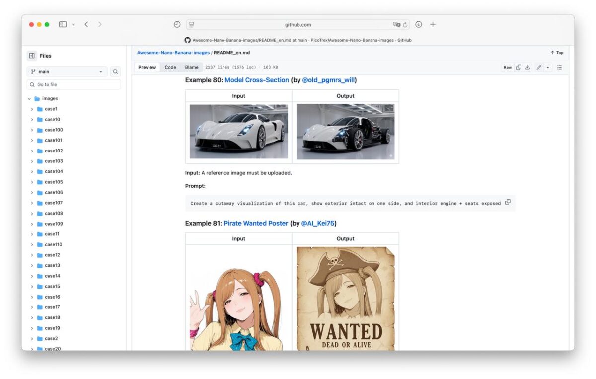 Naujausių promtų rinkinys Nano Banana neuroniniam tinklui