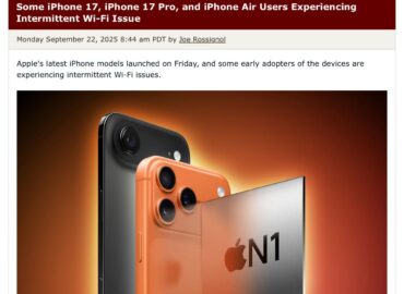 739 Iphone 17 Naudotojai Susiduria Su Wifi Ryšio Trikdžiais