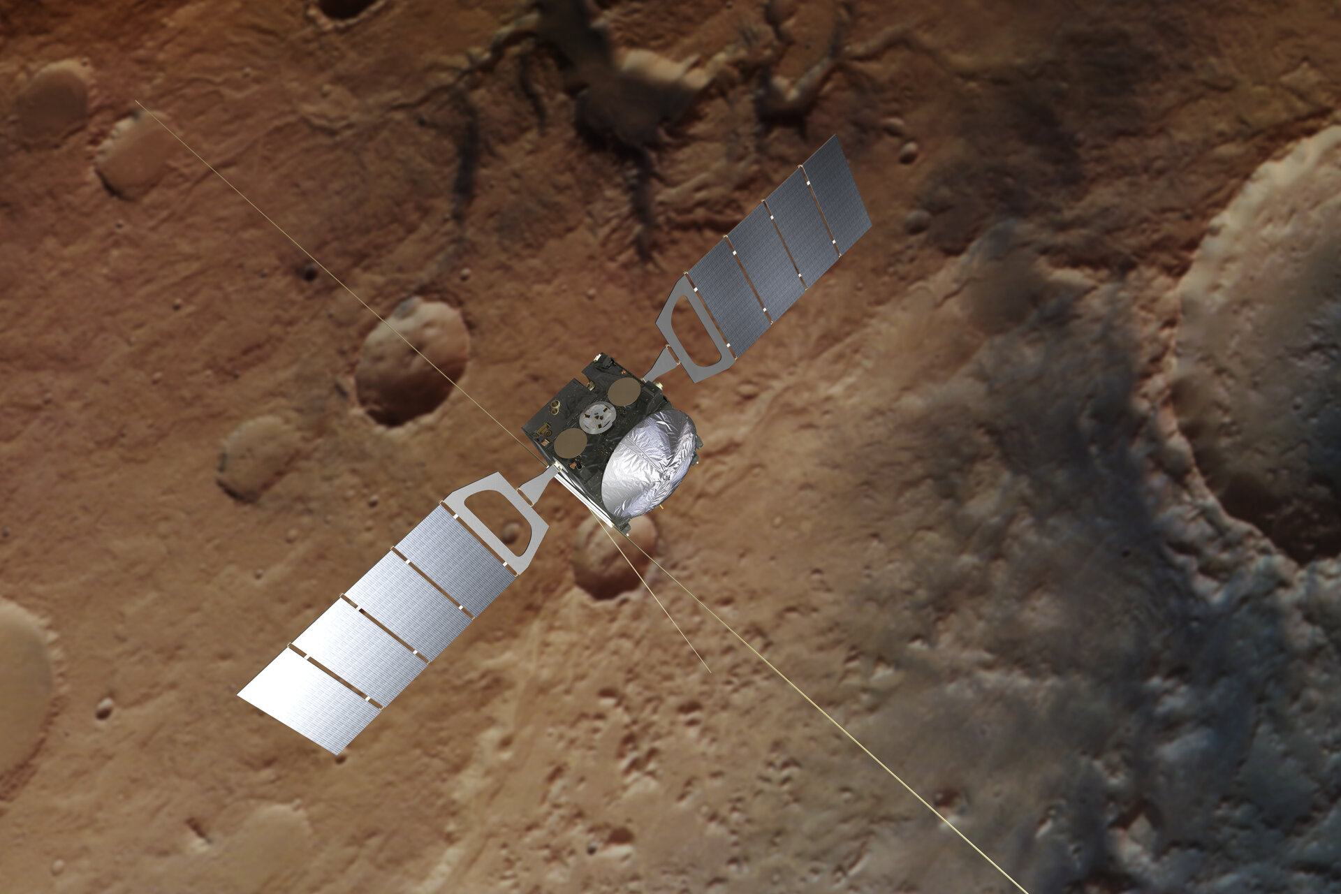 Mars Express Atskleidžia įspūdingą Marso Paviršiaus Vaizdą