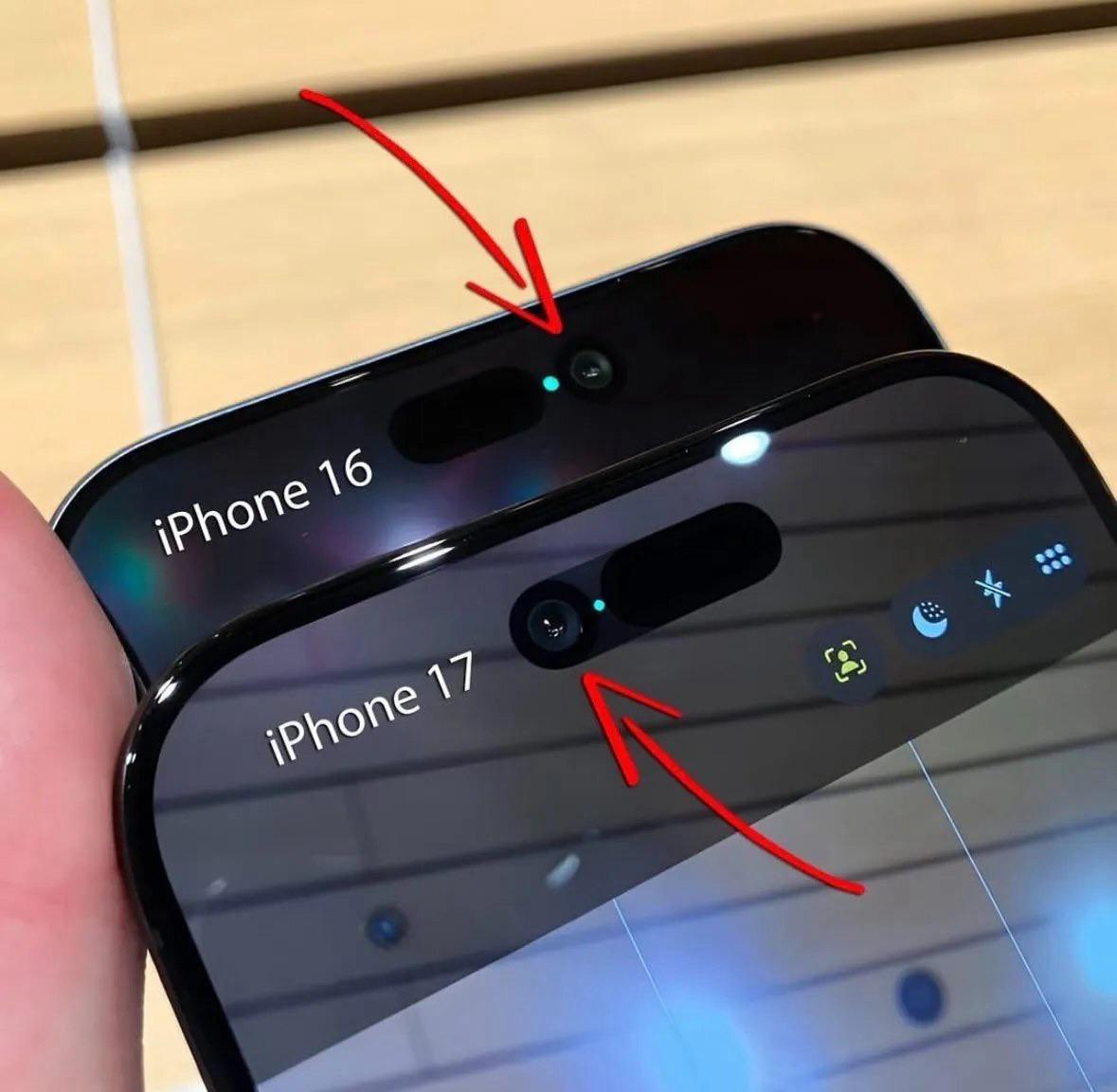 19554 Naujas Iphone 17 Modelis Su Perkelta Priekine Kamera