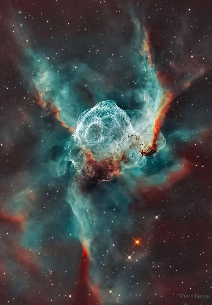 4291 Toras Šalmo ūkas Didingas Kosminis Reginys