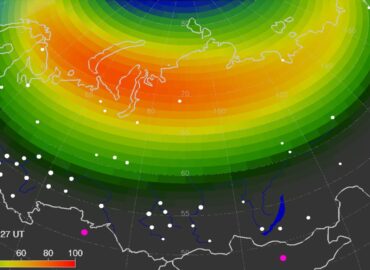 5498 Poliarinės šviesos Stebimos Rusijos Naktiniame Danguje