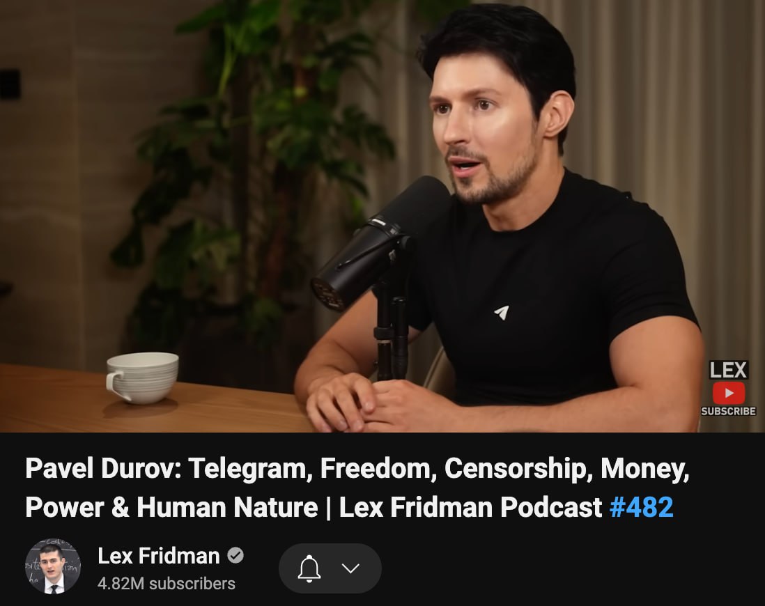 5507 Pavelas Durovas Atskleidžia Savo Viziją Interviu Su Leksu Fr