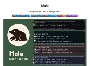 5533 Mole Galingas įrankis Macos Failams Valyti