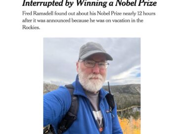 5544 Nobelio Laureatas Fredas Ramsdelis Atrado Laimės Formulę Gam