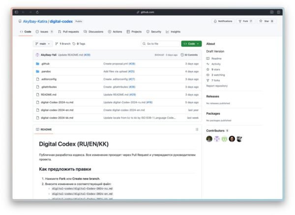 5563 Kazachstanas Pradeda Skaitmeninio Kodekso Projektą Github Pl