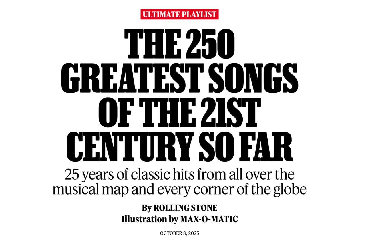 5564 Rolling Stone Sudaro Geriausių Xxi Amžiaus Dainų Sąrašą