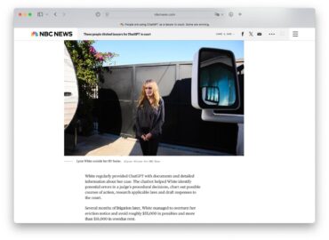 5570 Amerikietė Laimi Teisme Su Dirbtinio Intelekto Pagalba