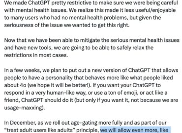 5607 Chatgpt Leis Generuoti Suaugusiųjų Turinį Nuo Gruodžio