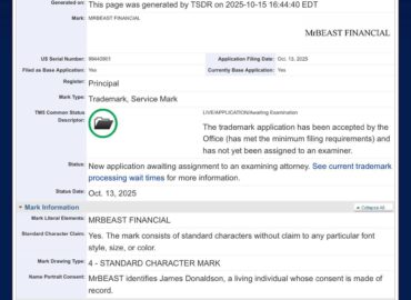 5618 Mrbeast Planuoja įkurti Savo Finansines Paslaugas