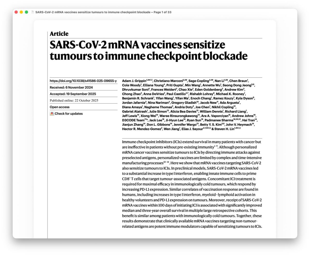 5667 Covid19 Vakcinų Nauda Kovojant Su Vėžiu