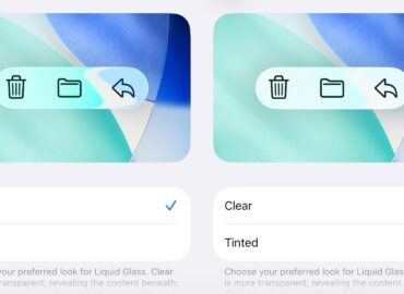 5750 Apple Prideda Skaidrumo Nustatymą Liquid Glass Efektui