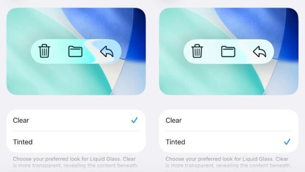 Apple prideda skaidrumo nustatymą Liquid Glass efektui