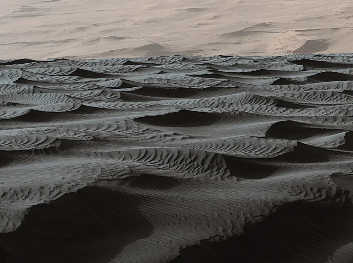 Marso Smėlio Kopos Užfiksuotos Marsaeigiu Curiosity