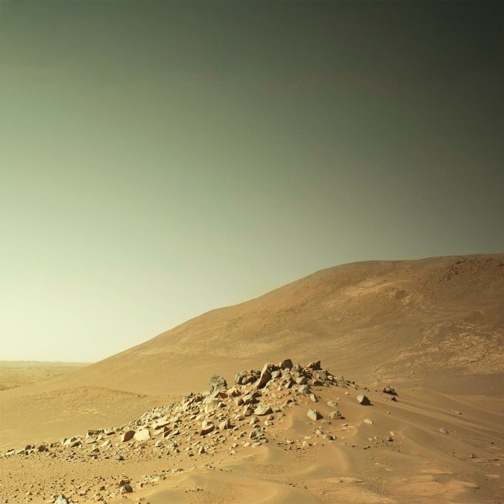 10106 Įspūdinga Marso Peizažo Nuotrauka Iš Curiosity Roverio