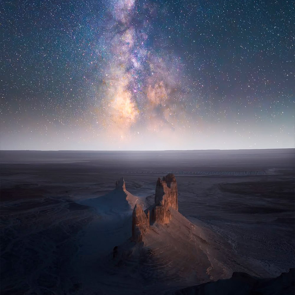 10126 Įspūdinga žvaigždėta Naktis Mangištaus Regione Kazachstane