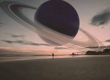 10146 Kaip Atrodytų Saturnas Jei Jis Būtų Mėnulio Atstumu