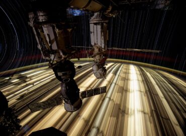 10158 Miestų šviesos Ilgos Ekspozicijos Nuotraukose Iš Orbitos