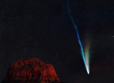 10159 Įspūdinga Lemono Kometos Kelionė Virš Naujosios Meksikos