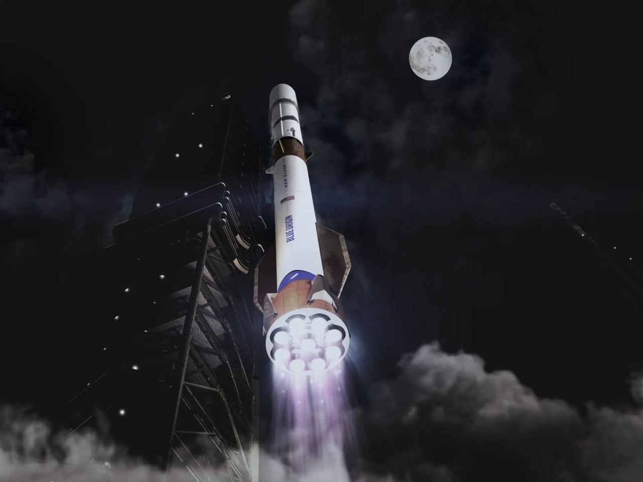 10639 Blue Origin Atnaujina New Glenn Raketą Siekdama Didinti Naš