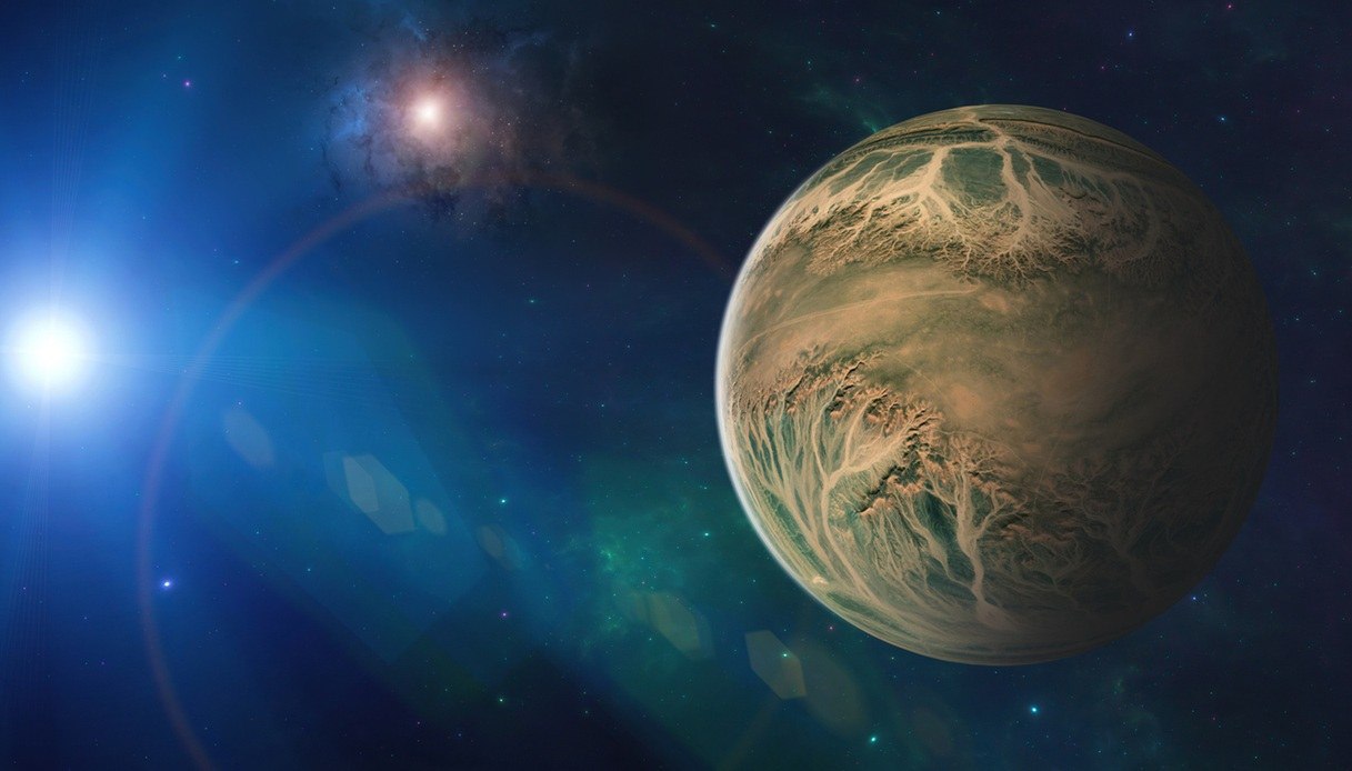 1135 Atrasta Superžemė Su Galimais Vandenynais Netoliese žvaigždė