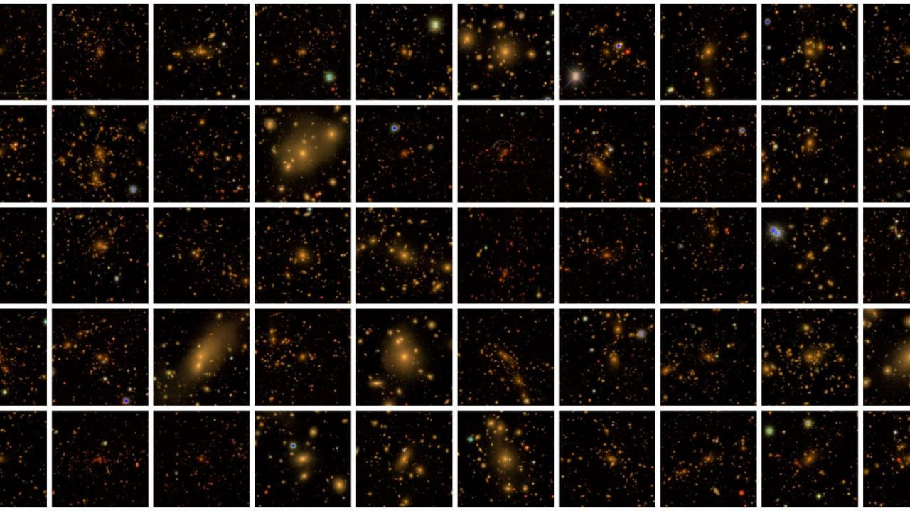 1147 Gigantiški Galaktikų Sankaupos Patvirtina Fizikų Teorijas