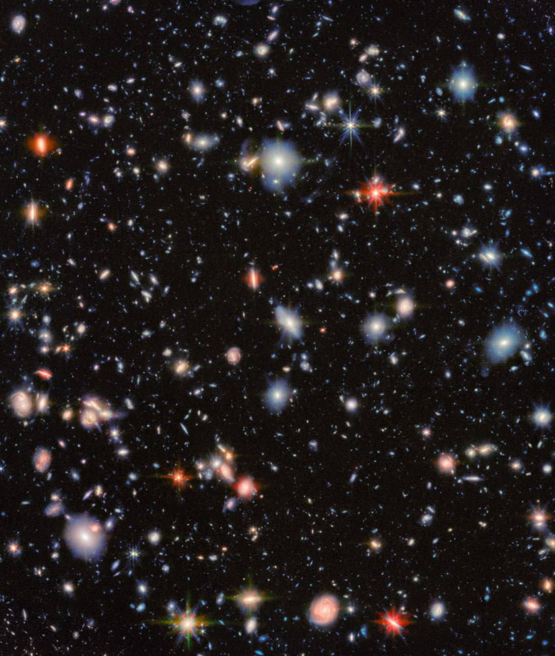 15461 Nauji Teleskopo Webbo Atradimai Atskleidžia 2500 Galaktikų