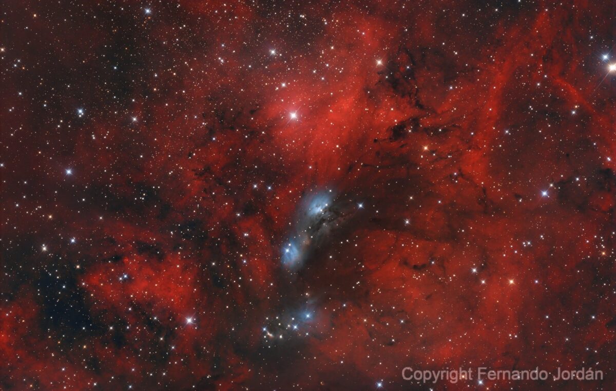 2968 Ngc 6914 įspūdinga Tamsinančioji Ir Emisijos ūkas Gulbės žv